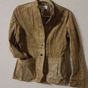 Liz Claiborne Suede Leather Jacket Size Medium